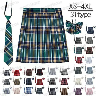 制服 学生スカート 3点セット 蝶結び+ネクタイ+プリーツスカート チェック柄 女子高生 レディース 高校生 お受験 結婚式 発表会 ジュニア フォーマル 20タイプ 送料無料