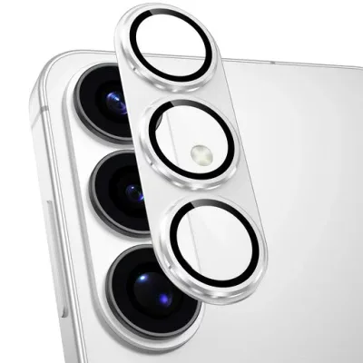 Woxuyee カメラフイルム Galaxy S26 用 カメラ保護 全面保護 9H強化ガラス アルミ合金 S26 レンズカバー 耐衝撃 フラッシュ干渉なし 黒縁取り 超高透過率 ギャラクシーs26 カメラカバー プロテク…