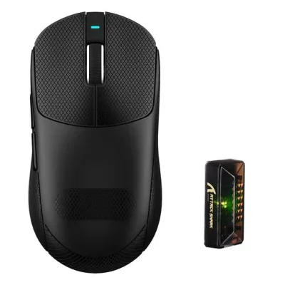 ATTACK SHARK X8 PRO 超軽量ゲーミングマウス トライモード対応 8000Hzポーリングレート 大型手対応 ブラック