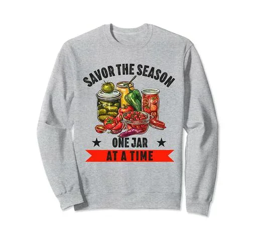 Canning Season 面白いメイソンジャー 保存食品 メイソンジャー トレーナー