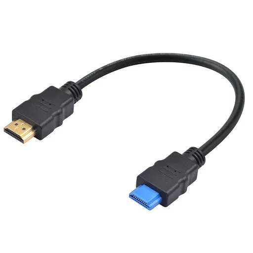 Duttek 4K HDMI変換ケーブル短い、薄型HDMIオスオス変換ケーブル18Gbps 対応4K@60Hz HD 1080p、3D対応Roku TV/HDTV/PS5/Blu-ray (30cm)