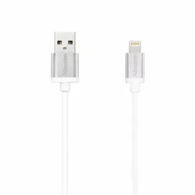 Abusun MFI認証 8ビンライトニング USB充電ケーブル iPhone iPad対応 1m(シルバー)