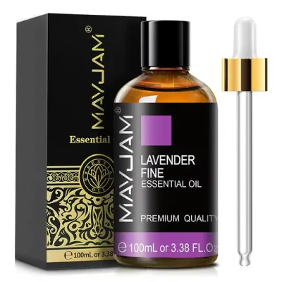 MAYJAM 真正ラベンダーオイル アロマオイル ラベンダー エッセンシャルオイル 天然100% 精油 100ml アロマディフューザー/加湿器用