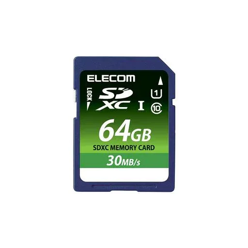 【2015年モデル】エレコム SDXCメモリカード 64GB UHS-1 U1 データ復旧サービス MF-FS064GU11LRA