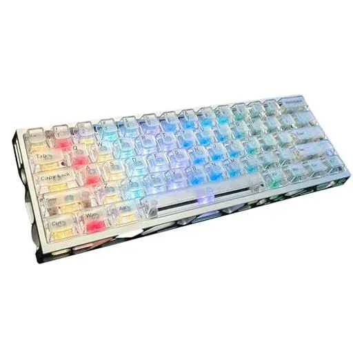 XEANIXIE CNC ゲーミングキーボード ラピッドトリガー ホール効果 磁気スイッチ 有線 透明