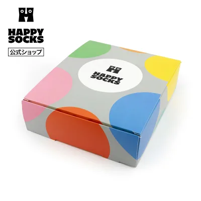 Happy Socks 公式 【4足用】ギフトボックス ドット / ハッピーソックス ソックス 靴下 メンズ レディース ユニセックス ギフト プレゼント 柄 オシャレ ギフトラッピング