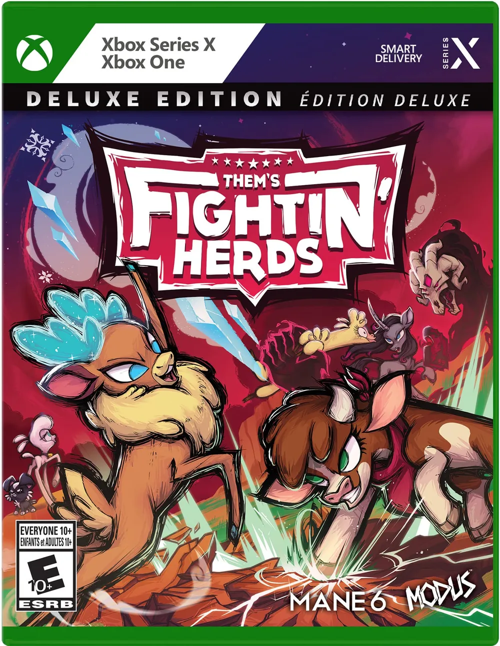 Xbox One ソフト 2D格闘ゲーム Them's Fighting Herds Deluxe Edition 輸入版 北米版 対戦格闘 アクションゲーム ゲームソフト