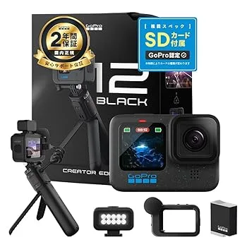 【中古】(非常に良い)GoPro公式ストア限定 GoPro HERO12 Black クリエーターエディション + 認定SDカード 【国内正規品】