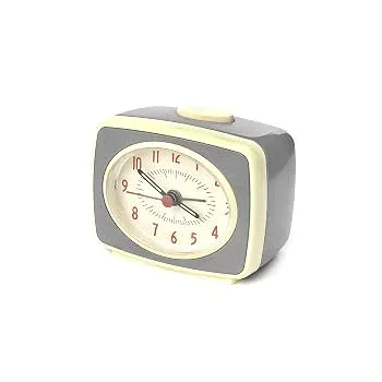 【中古】(非常に良い)KIKKERLAND Classic Alarm Clock W8.9×D4.4×H7.6cm グレー AC14GR