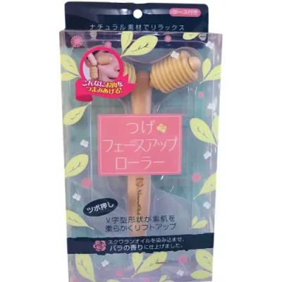 【メーカー廃番:在庫限り】 つげフェイスアップローラー BM101(1コ入) V字型形状のフェイスローラー 徳安