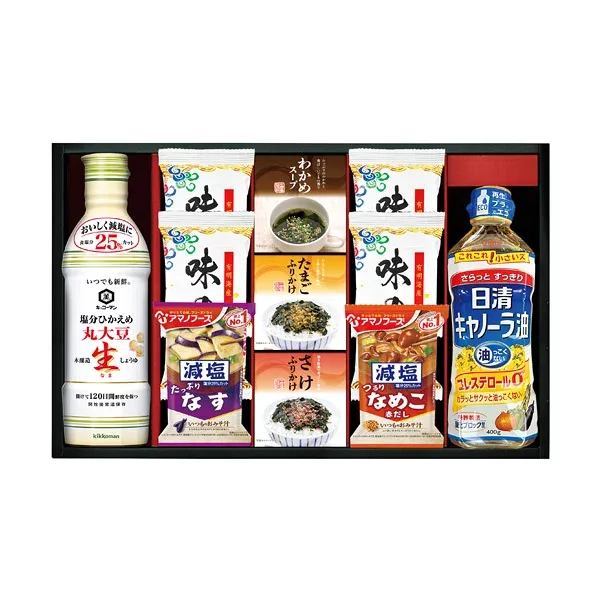 Kikkoman low-salt raw soy sauce variety set★