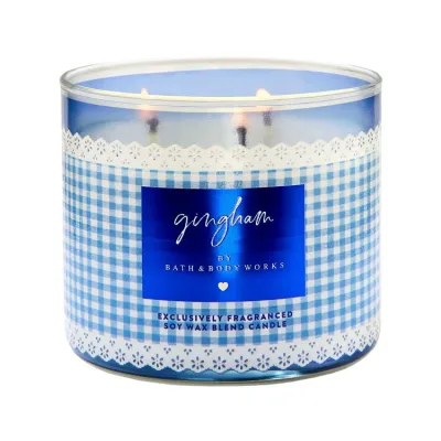 バスアンドボディワークス ギンガム 3芯キャンドル 411g Bath & Body Works Gingham3-Wick Candle 14.5 oz / 411 g 【お取り寄せ商品】