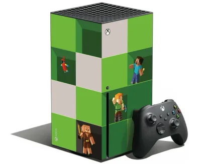 Xbox Series X Minecraft Skin Sticker