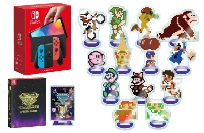 【限定アクリルスタンド13種セット付】Nintendo Switch(有機ELモデル) Joy-Con(L) ネオンブルー/(R) ネオンレッド+Nintendo World Championships ファミコン世界大会 Special Edition(ニンテンドーワールドチャンピオンシップス-Switch オリジナルアクリルスタンド 同梱