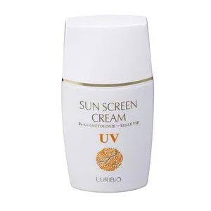 ルリビオ サンスクリーンクリーム 30ml 紫外線吸収 散乱 UVブロック アウトドア サンカット剤 UVフィルター 白浮き 紫外線領域をカット 紫外線防御作 紅斑 無鉱物油 ノンパラベン タール系色素不使用 合成香料不使用 合成界面活性剤不使用 エタノール不使用 日本製