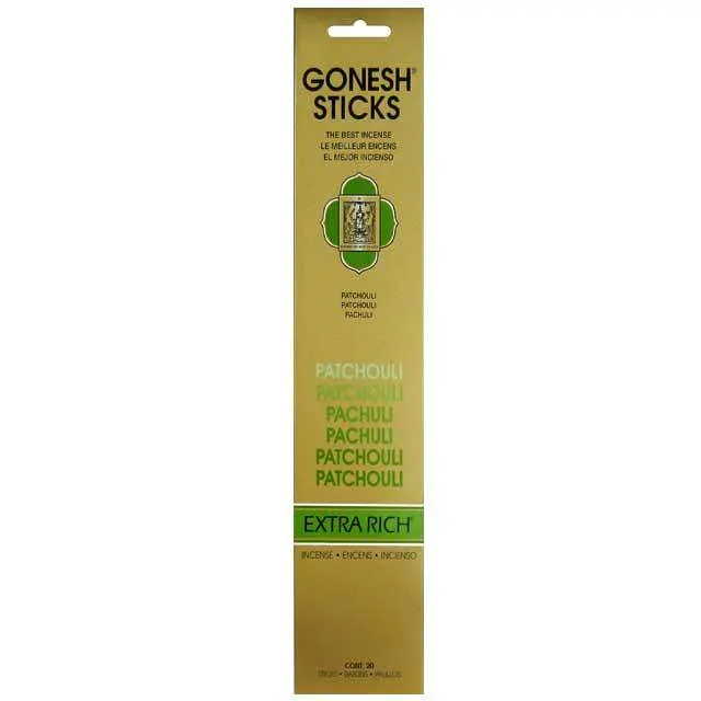 ★ネコポス対応★ GONESH INCENSE STICK PATCHOULI / ガーネッシュ インセンス スティック パチョリ / Room Fragrance お香