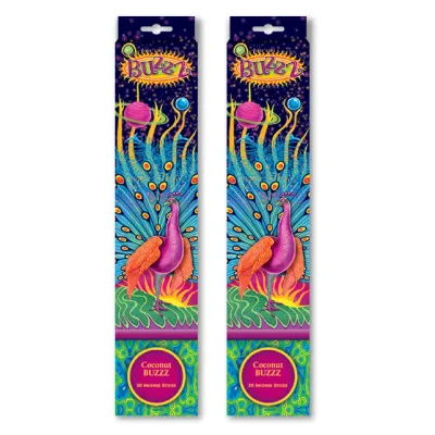 ★ネコポス対応★ GONESH INCENSE STICK BUZZZ COCONUT 2PCS / ガーネッシュ インセンス スティック バズ ココナッツ 2個セット / Room Fragrance お香