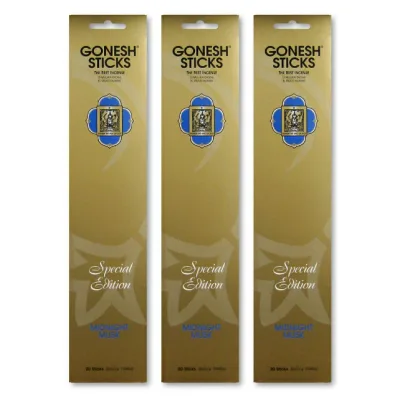 ★ネコポス送料無料★ GONESH INCENSE STICK SPECIAL EDITION MIDNIGHT MUSK 3PCS / ガーネシュ インセンス スティック スペシャルエディション ミッドナイトムスク 3個セット / Room Fragrance お香