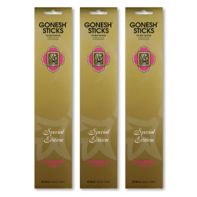 ★ネコポス送料無料★ GONESH INCENSE STICK SPECIAL EDITION STRAWBERRY MUSK 3PCS / ガーネッシュ インセンス スティック スペシャルエディション ストロベリームスク 3個セット / Room Fragrance お香