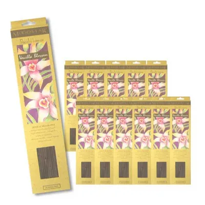 MOODSTAR INCENSE STICK VANILLA BLOSSOM 12PCS / ムードスター インセンス スティック バニラブロッサム 12個セット(240本)/ Room Fragrance お香