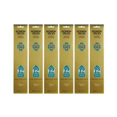 ★ネコポス送料無料★ GONESH INCENSE STICK NO.12 6PCS / ガーネッシュ インセンス スティック NO.12 6個セット(120本)/ Room Fragrance お香