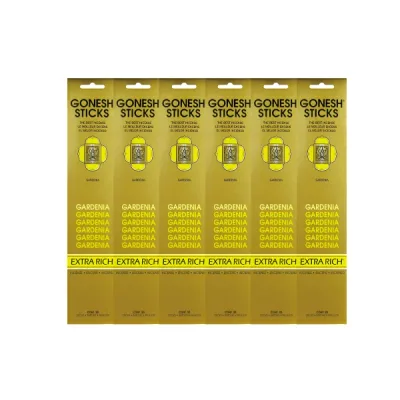 ★ネコポス送料無料★ GONESH INCENSE STICK GARDENIA 6PCS / ガーネッシュ インセンス スティック ガーデニア 6個セット(120本)/ Room Fragrance お香