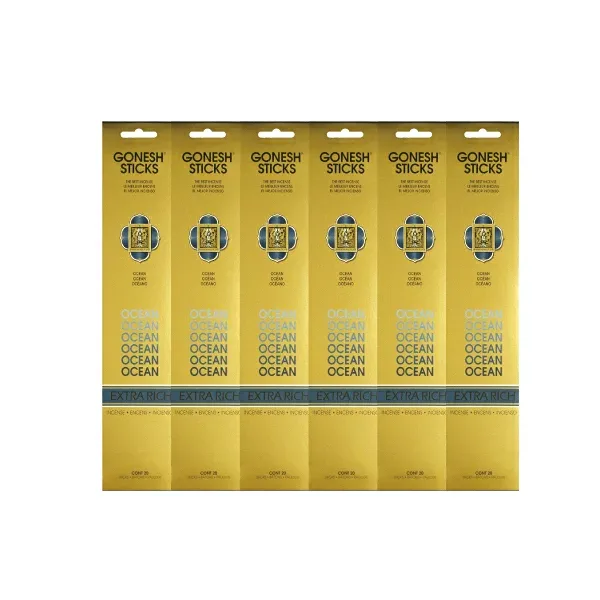 ★ネコポス送料無料★ GONESH INCENSE STICK OCEAN 6PCS / ガーネッシュ インセンス スティック オーシャン 6個セット(120本)/ Room Fragrance お香