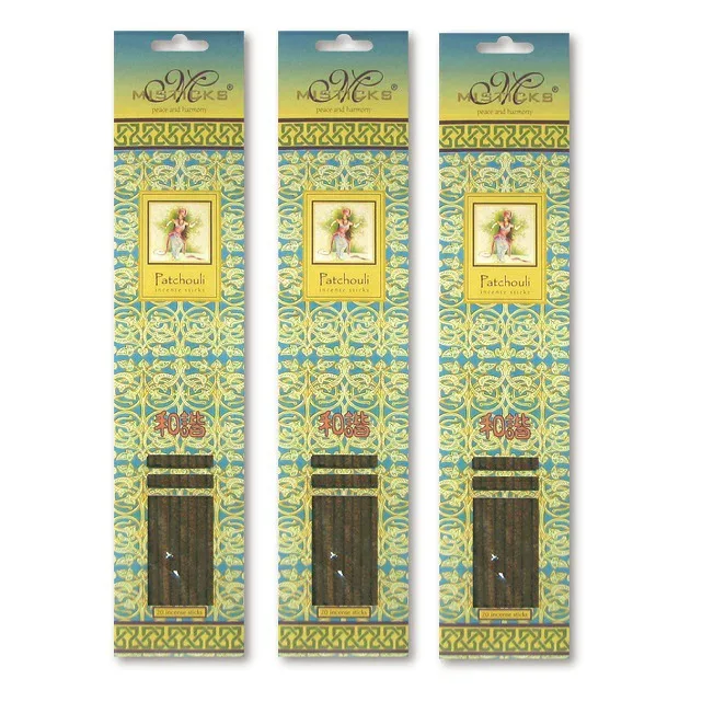 ★ネコポス対応★ MISTICKS INCENSE STICK PATCHOULI 3PCS / ミスティックス インセンス スティック パチョリ 3個セット(60本) / Room Fragrance お香