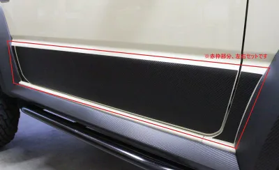 【20%OFFクーポン8/24-27】カーボンシート ジムニー シエラ JB74W ドアサイドパネル アートシート スズキ ハセプロ