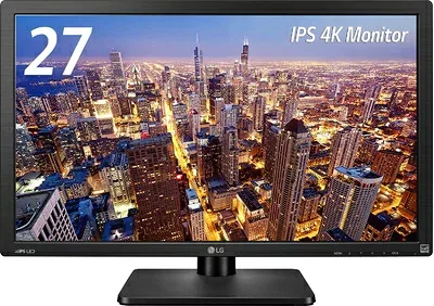 【中古】 LG モニター ディスプレイ 27MU67-B 27インチ/4K(3840×2160)/IPS 非光沢/HDMI×2、DisplayPort/高さ調節、ピボット対応
