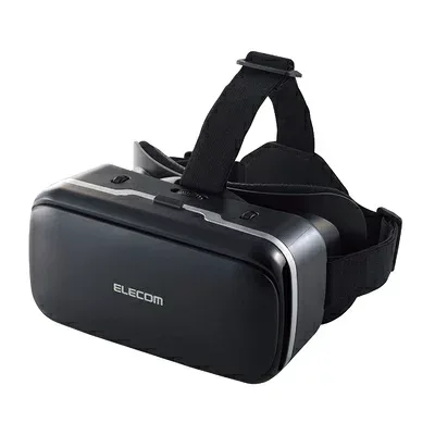 【中古】 エレコム VRゴーグル VRヘッドセット 【DMMで使えるポイント付】 スターターセット ピント調節 目幅調節 ブラック VRG-D02PBK