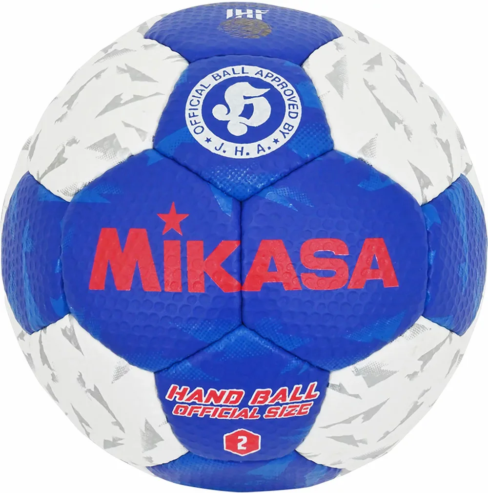 【14日からポイント8倍&最大10,000円OFF】 ミカサ MIKASA 検定球2号 ホワイト×ブルー ハンドボール はんどぼーる ソフト触感 グリップ性 コントロール性 国際公認球 部活 試合 練習 大会 クラブ活動 トレーニング HB250BWBL