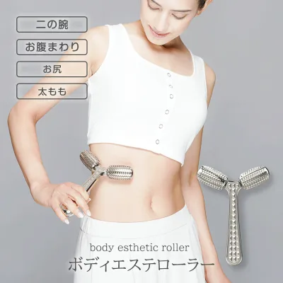 ボディケア ボディローラー マッサージ ボディエステローラー Cellsh セルシュ 美容ローラー 美容器具 スキンケアグッズ フェイスリフト ハリ 弾力 リンパマッサージ フェイスケア 美顔ローラー おうちエステ コンパクト たる型ヘッド 美容鍼 鍼ローラー 132