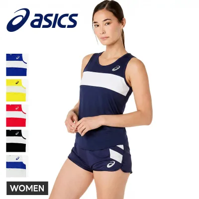 アシックス ランニングシャツ レディース ウィメンズ 女性用 ランニングウェア マラソン ジョギング 陸上 ノースリーブ タンクトップ トップス asics W'Sランニングシャツ xt2035