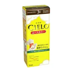 シエロ ムースカラー 3C キャラメルブラウン (50g+50g) 【ホーユー】【ヘアカラー/白髪染め】