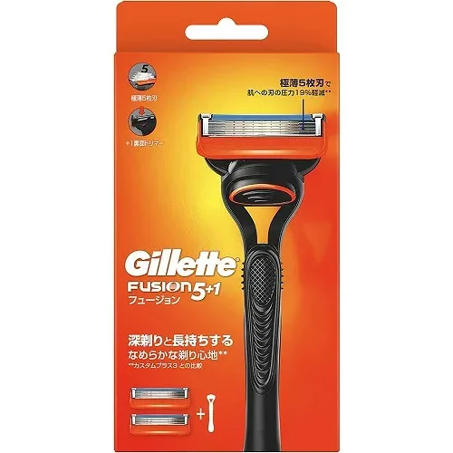 ジレット フュージョン マニュアル ホルダー 【ホルダー+替刃2個付き】(P&G)