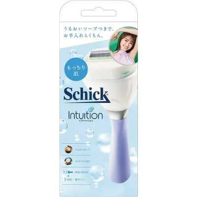 Schick(シック) イントゥイション もっちり肌 スリムホルダー 本体(刃付き)+替刃1個 【1個】(シック・ジャパン)