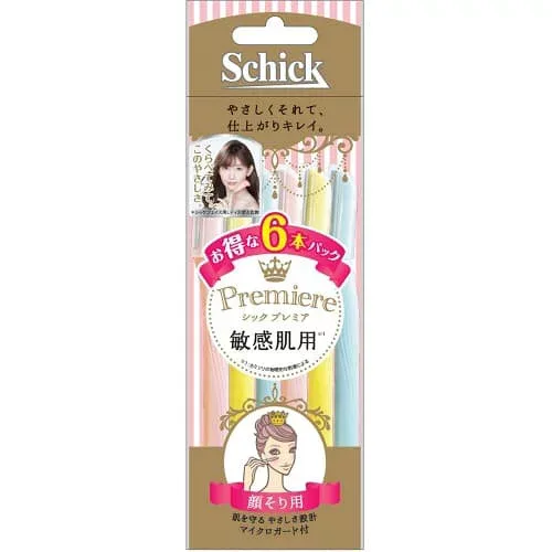 Schick(シック) プレミア 敏感肌用L ディスポ 顔そり用 【6本入】(シック)