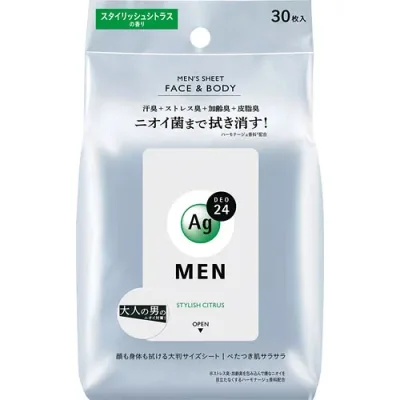 エージーデオ24メン メンズシート フェイス&ボディ(スタイリッシュシトラス) 【30枚】(ファイントゥデイ)