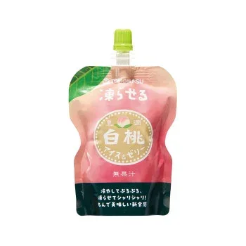 友桝飲料 果実アイス&ゼリー 白桃130g 30本入 2435001【メーカー直送:代金引換不可:同梱不可】【北海道・沖縄・離島は配達不可】