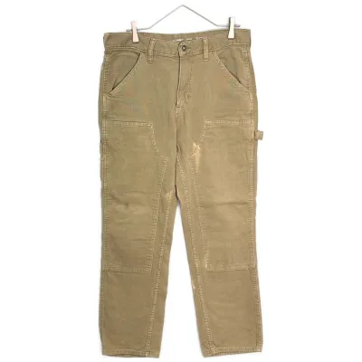 OLD NAVY / オールドネイビー ダブルニー ペインターパンツ ブリーチ ベージュ (メンズ W33 L30) 中古 古着 Z1172