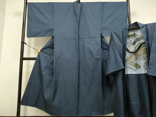 平和屋着物■極上 男性 本場大島紬 アンサンブル 長羽織 100亀甲 総詰め 逸品 未使用 DZAB2715kh6