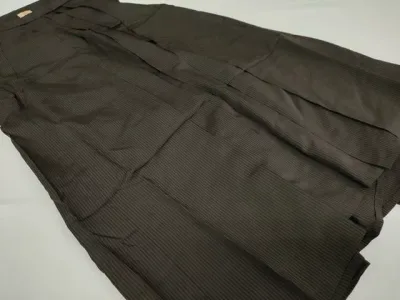 平和屋着物●男性 馬乗り袴 縞 正絹 逸品 DABB0988ud