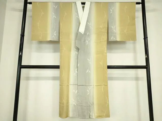 平和屋着物●長襦袢 無双仕立て 南天文 やまと誂製 正絹 逸品 未使用 DABC3273az