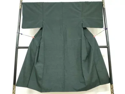平和屋着物●男性 髭紬 百入茶色 正絹 逸品 DABC2584ud