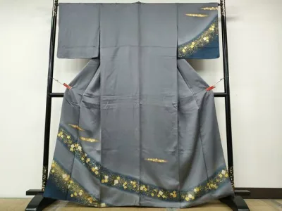 平和屋着物●訪問着 箔散らし 暈し染め 金銀彩 正絹 逸品 CABE6901ut