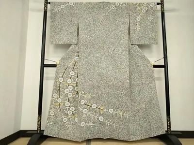 平和屋着物●訪問着 枝垂れ花文 正絹 逸品 AABH3346ck