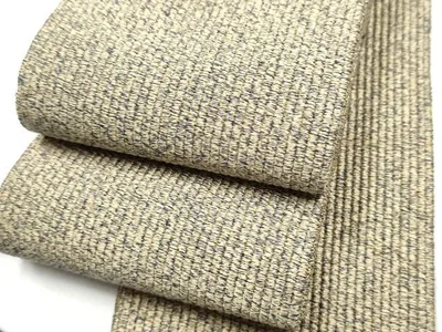 平和屋着物●男性 本場筑前博多織 角帯 霞文 正絹 逸品 CABF8493hy