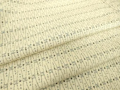 平和屋着物▽本塩沢 単衣 立涌文 正絹 逸品 DABE4385az