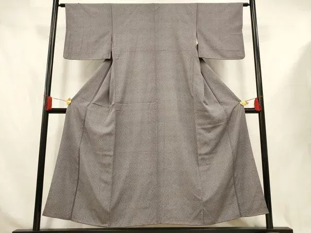 平和屋着物■江戸小紋 抽象文様 正絹 逸品 AABJ3654br